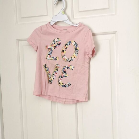 3/$12 Carter's short sleeve t-shirt size 4 - Picture 1 of 4